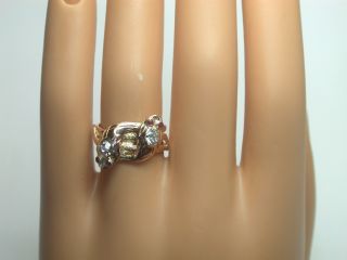 Antique Diamond Ruby Snake Ring 18K Rose Gold D 57 J K SI1 R 04 SIZE 5 