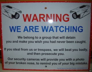 CCTV SECURITY SYSTEM ALARM CAMERA WARNING DVR NIGHT VISION WARNING 