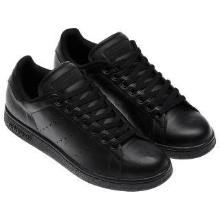 Adidas Originals Stan Smith Black Trainers Shoes Size 6 11 New Casual 