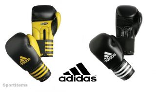 Adidas PERFORMER Boxing Gloves Size 8   16 Oz Black/Yellow Or Black 
