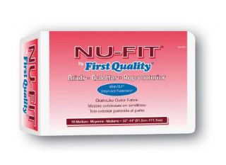 Nu Fit Adult Disposable Briefs Adult Diapers Incontinence Medium CS 96 