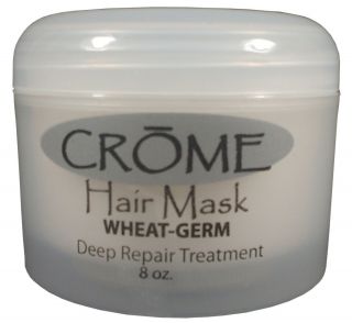 CROME HAIR MASK 8 oz with WHEAT GERM to repair colored damage hair