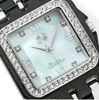 Its hip to be square. Crisp lines give this timepiece the elegance 