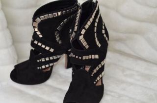 ALAIA Paris Shoes Boots Heels Suede Black 38 8