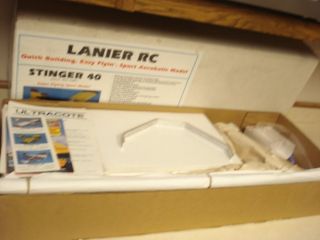 Lanier RC Stinger 40 Radio Controlled Model Airplane Kit