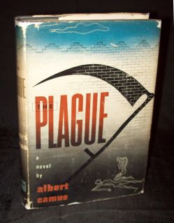Albert Camus THE PLAGUE 1950 HC/DJ Jacket Art by JEAN CARLU Transl. by 