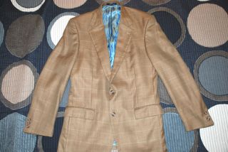 Mens Must See 42L Alan Flusser Plaid Blazer Sport Coat Jacket