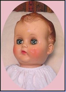 Christening Baby 13 inch 1954 Deeply Molded Hair RARE
