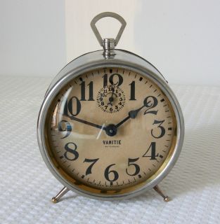 Antique Waterbury Vanitie Alarm Clock 1918