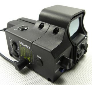 AIRSOFT TACTICAL HOLOGRAPHIC XPS RED LASER DOT SIGHT SCOPE EOLAD 2 QD 