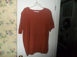 Alfred Dunner Brown top size 2X