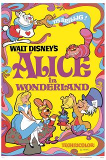 Alice in Wonderland Style D 27 x 40 Inches   69cm x 102cm Poster Print