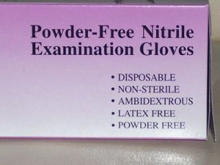 300 Akers Latex Free Blue Nitrile Gloves Sz x Large