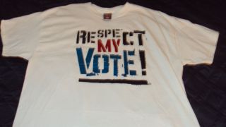 New Akoo T Shirt Size s Respect My Vote