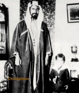 Sheikh Ahmad bin Jabir al Sabah, Ruler ofKuwait, in 1929, with one of 