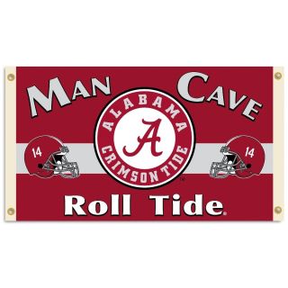 Alabama Crimson Tide 3x5 Man Cave Banner Grommets All Corners Bama 