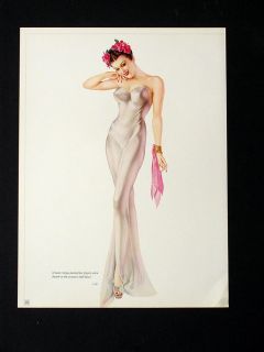 Vintage Alberto Vargas 1946 Pin up Girl With 6 Fingers Oops 