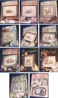   Arts™~11 Cross Stitch Leaflets~Books~Designs by Artist PAULA VAUGHAN