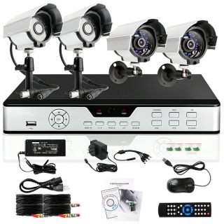   DVR Recorder Home Surveillance Security IR Camera System No HD