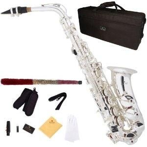   AS 380S Plated Eb Intermediate Advanced Alto Saxophone W/Mouthpi