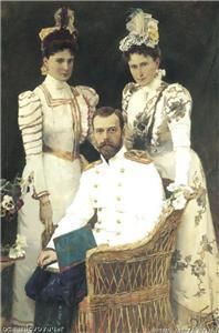 Print Russian Tsar Nicholas II Alexandra Elizabeth