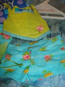 Set American Girl Doll AGOT Retired Tropical Breezes Outfit Complete 