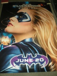 Alicia Silverstone Batgirl Original Double Sided Bus Shelter Poster 