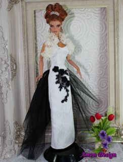 Amon Design Gown Outfit Dress Fashion Royalty Silkstone Barbie Model 