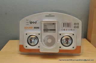   Amplified Double Speaker w IPod Cradle for Ipod  DVD Player