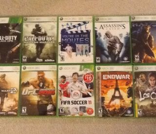 Lot of 20 Xbox 360 Games All Original Case and Manuals