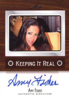AMY FISHER 2012 LEAF KEEPING IT REAL #KF AF1 AUTOGRAPH AUTO N1632