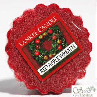 Yankee Candle Scented Wax Tart Red Apple Wreath Festive Christmas Xmas 