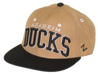 Anaheim Ducks NHL Hockey Vintage Gold Super Star Snapback Adjustable 