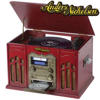Anders Nicholson Home Stereo Model 6906 Turntable USB CD Burner 