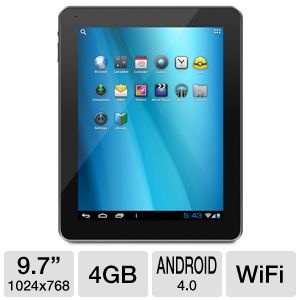 Aluratek Cinepad 9 7 DC Android 4 0 tch WiFi Tablet 812658011426 