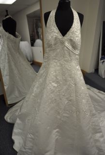 Allure Bridals W222 Halter A Line Wedding Dress Gown Plus Size 22W in 