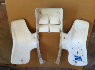 Front and Rear White Fender Set All Years from 2005 Yamaha Banshee ATV 