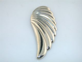 BEAUTIFUL MARKED KABANA STERLING SILVER PIN OF AN ANGEL WING.