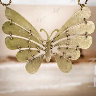 2pcs Butterfly Animal Link Finding Vintage Style Antique Brass 