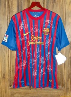 Genuine Hand Signed Barcelona Shirt Jersey Original Authentic 