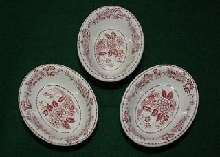   Grindley Hotelware Co. England 12 p. Oval dishes nice pink design