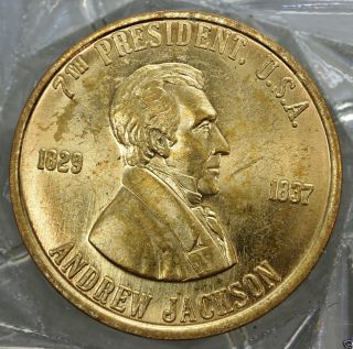 Andrew Jackson 7th President of The U s A Brass Collectors Token 9530 