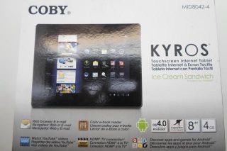 Coby Kyros MID8127 4G 8 Inch�Android 2.3 4 GB Internet Tablet�