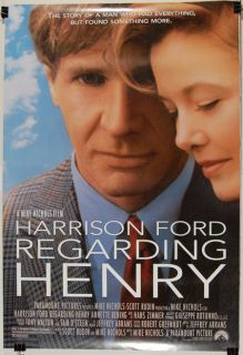 regarding henry 1991 harrison ford annette benning condition near mint 