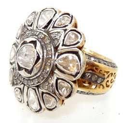   Style 2 51ctw Rose Uncut Diamond Wedding Anniversary Party Ring