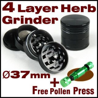 Newly listed 4 layer Herb Grinder Grinding machine Diameter37mm Free 