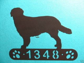 hovawart metal home address sign house decor dog plaque time