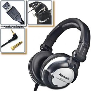 Numark PHX USB Professional DJ Headphones Analog Stereo Swivel Vinyl 