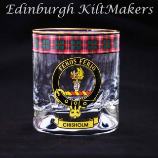 Cooper Clan Crested Whisky Glass Tartan Whisky Glasses