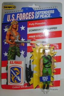 Silent Bullet action figure MOC US Forces by Remco 1989 Military 1980s
